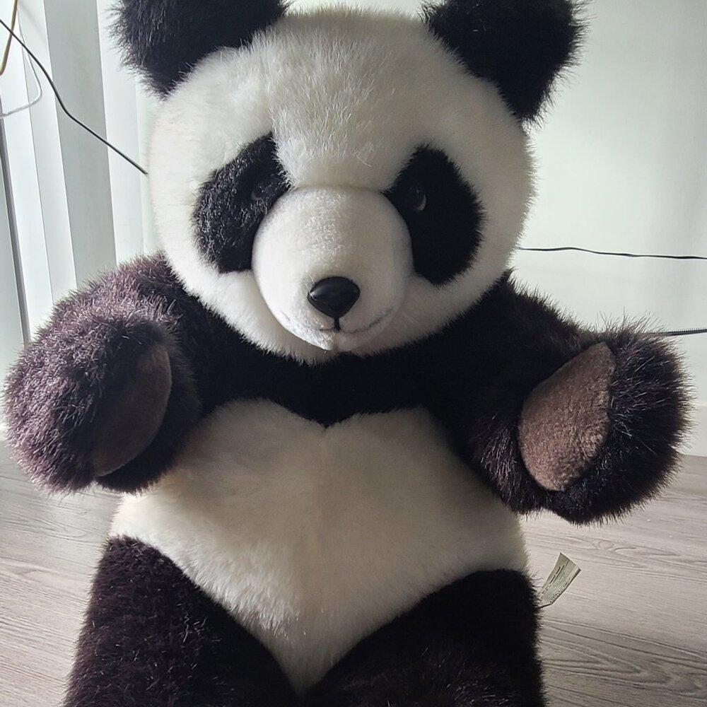 Vintage 1985 Cima Sitting Panda Plush
